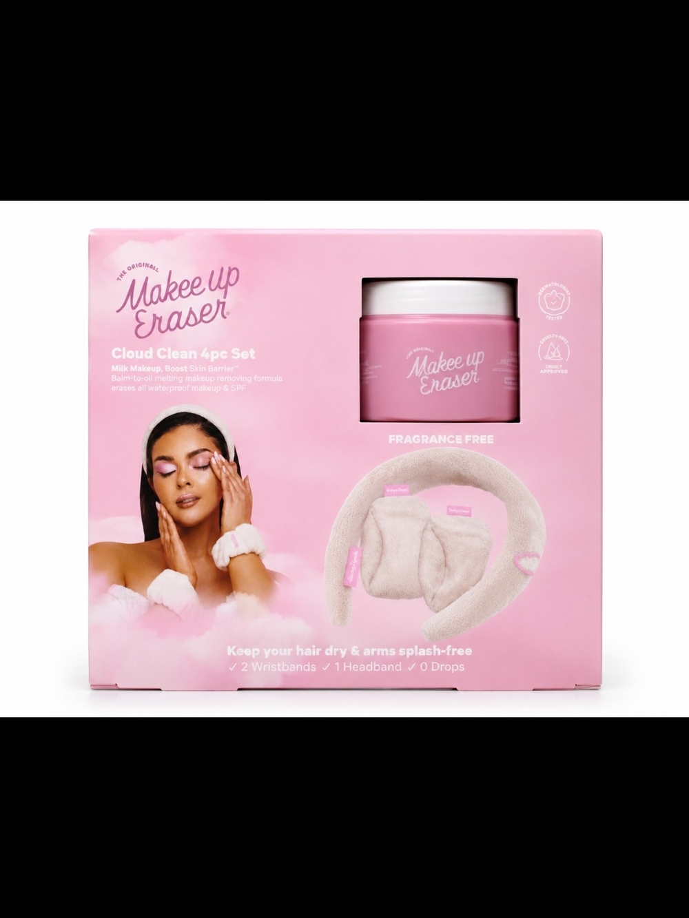MakeUp Eraser Cloud Clean 4pc Set - Pink